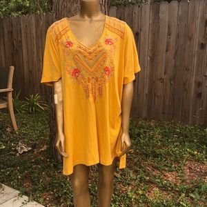 JW Los Angeles Johnny Was cotton top/ tunic
